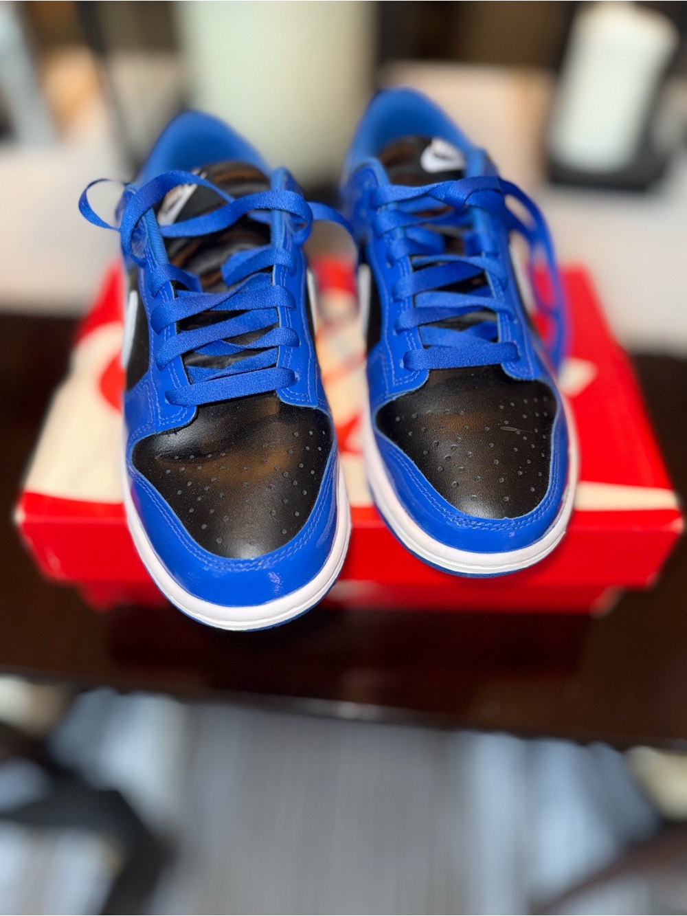 Nike Dunk Blue and Black Low Top Sneakers
